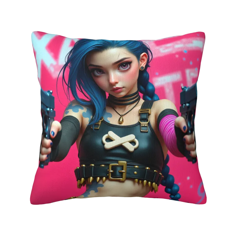 Personalized Double-Sided Printed Plush Pillow Cover - Okomall