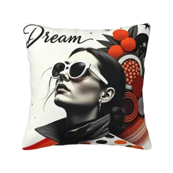 Coussin à rythme musical abstrait - Okomall Accessoires de maison créatifs