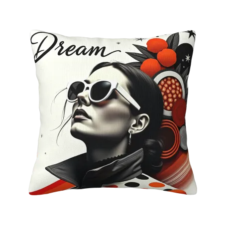 Coussin à rythme musical abstrait - Okomall Accessoires de maison créatifs