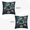 Cherry Blossom and Snake Plush Pillow Cover - Okomall