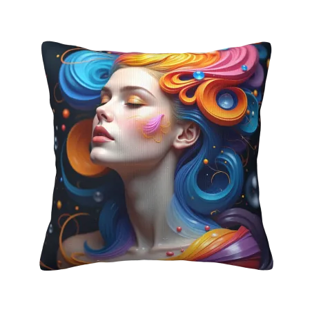 Funda de Almohada de Peluche con Diseño de Vía Láctea - OkOmall