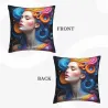 Funda de Almohada de Peluche con Diseño de Vía Láctea - OkOmall