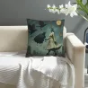 Funda de cojín de felpa estilo gótico - Jardín Secreto | Okomall