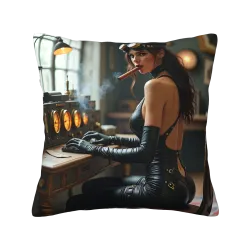 Federa cuscino Steampunk con bellezza - Okomall