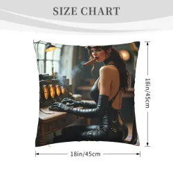 Housse de coussin Steampunk avec belle - Okomall