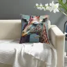 غطاء وسادة فروي بتصميم حيوانات مجردة - OkOmall