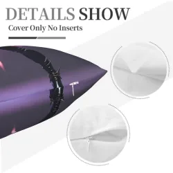 Funda de cojín de peluche de doble cara con motivos exóticos - Okomall