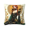Taie de coussin en peluche Elfe Noir - Okomall