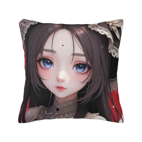 Taie coussin en peluche style fille - OkoMall