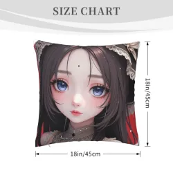 Taie coussin en peluche style fille - OkoMall