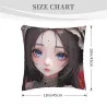 精美少女風毛絨抱枕套 - OkoMall