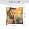 古典美人抱枕套 - 18x18英寸 | Okomall