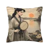 노을 숲 펠라 듀얼 면 쿠션 커버 - 오말