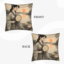 Twilight Forest Plush Pillow Cover - Okomall