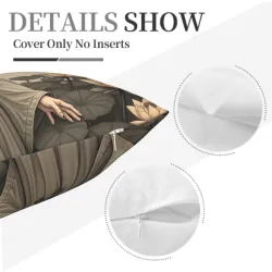 Taie d'oreiller en peluche avec motif de forêt au crépuscule - Okomall