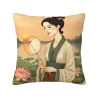 水墨美人抱枕套 - Okomall
