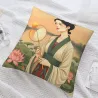水墨美人抱枕套 - Okomall