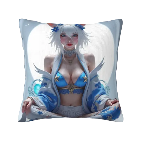 Dreamy Girl Plush Pillow Cover - Okomall