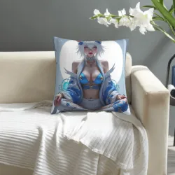 Housse de Coussin en Peluche Dreamy Girl - Okomall