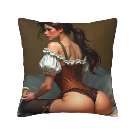 Enchanting Beauty Plush Pillow Cover - Okomall