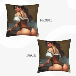 Enchanting Beauty Plush Pillow Cover - Okomall