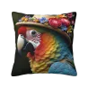 Tropical Bird Pattern Plush Pillow Cover - Okomall