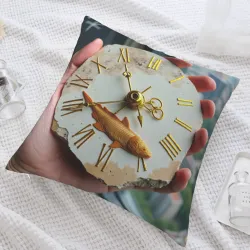 抽象紋理毛絨抱枕套 - Okomall