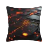 Federa per cuscino con texture a circuito futuristico - Okomall