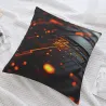 Housse de coussin à texture de circuit futuriste - Okomall