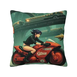 Housse de coussin en peluche style cyberpunk - Okomall
