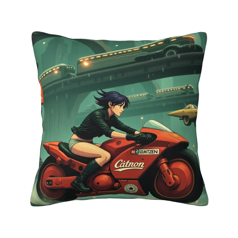 Federa cuscino in peluche stile cyberpunk - Okomall