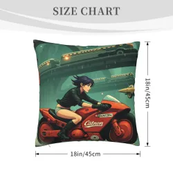 Housse de coussin en peluche style cyberpunk - Okomall