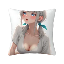 動漫少女毛絨抱枕套 - Okomall