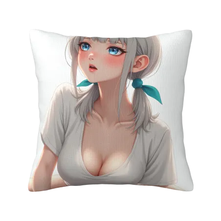 动漫少女毛绒抱枕套 - Okomall