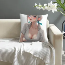Federa Cuscino in Peluche Anime Ragazza - Okomall