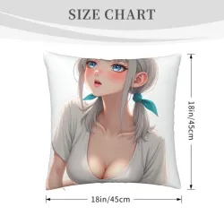 Federa Cuscino in Peluche Anime Ragazza - Okomall
