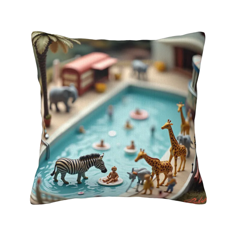 Housse de coussin amusante parc aquatique - Okomall