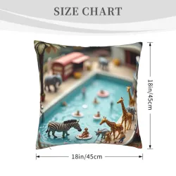 Housse de coussin amusante parc aquatique - Okomall