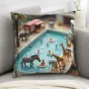 Housse de coussin amusante parc aquatique - Okomall