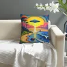 Psychedelic Forest Plush Pillow Cover - Okomall