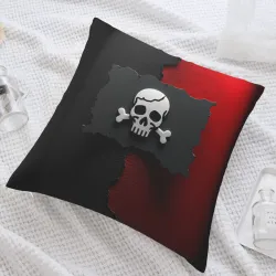 Copri-cuscino in peluche con motivo geometrico astratto - Okomall