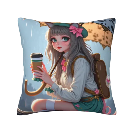 夢幻森林少女抱枕套 - Okomall 少女系家居裝飾