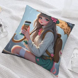 梦幻森林少女抱枕套 - Okomall 洛丽塔风格家居装饰