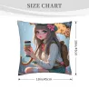 梦幻森林少女抱枕套 - Okomall 洛丽塔风格家居装饰