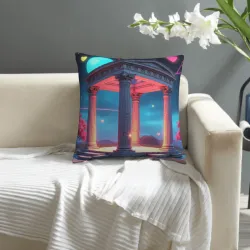 Dreamy Galaxy Plush Pillow Cover - Okomall