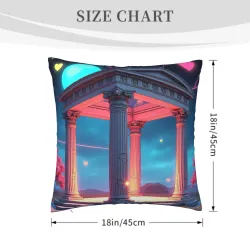 Housse de Coussin Pelucheux Ciel Étoilé - Okomall