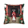 日式庭園毛絨抱枕套 - 18x18英寸 | Okomall