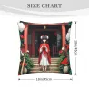 일본식 정원 플러시 쿠션 커버 - 18x18인치 | Okomall