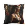 Funda de cojín de felpa 'Belleza de ensueño' - 18x18 pulgadas | OKOMALL