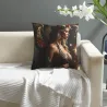 Funda de cojín de felpa 'Belleza de ensueño' - 18x18 pulgadas | OKOMALL